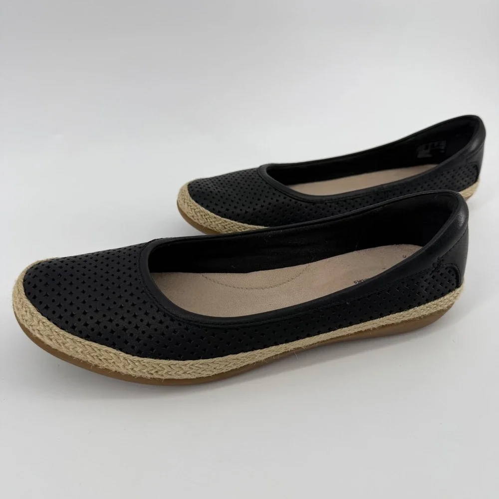 Clarks features perforated